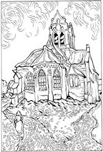 coloring page Vincent van Gogh